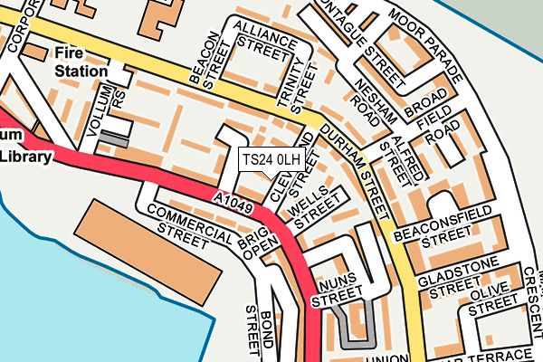 TS24 0LH map - OS OpenMap – Local (Ordnance Survey)