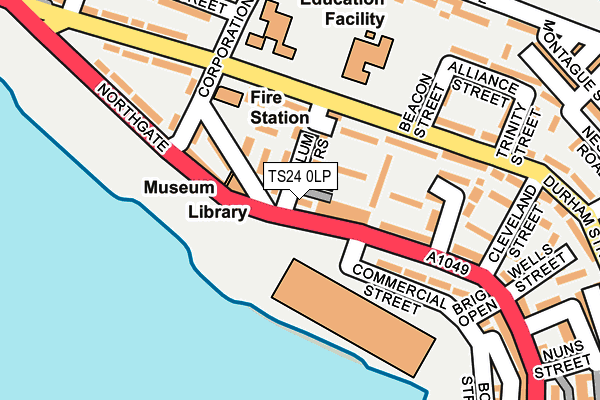 TS24 0LP map - OS OpenMap – Local (Ordnance Survey)