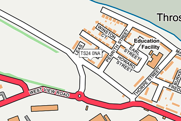 TS24 0NA map - OS OpenMap – Local (Ordnance Survey)