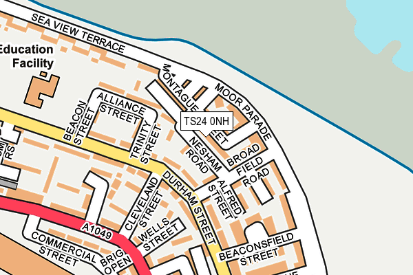 TS24 0NH map - OS OpenMap – Local (Ordnance Survey)