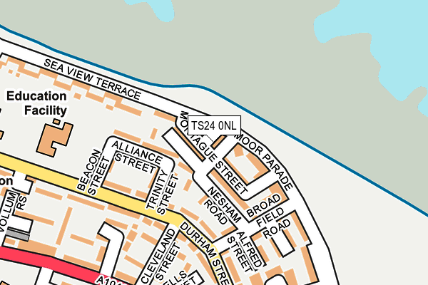 TS24 0NL map - OS OpenMap – Local (Ordnance Survey)