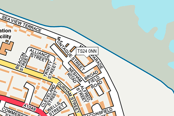 TS24 0NN map - OS OpenMap – Local (Ordnance Survey)