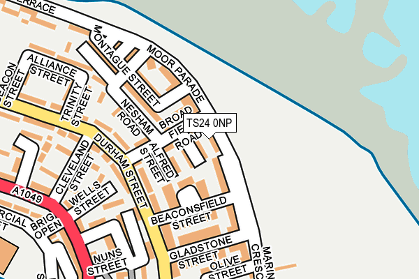 TS24 0NP map - OS OpenMap – Local (Ordnance Survey)