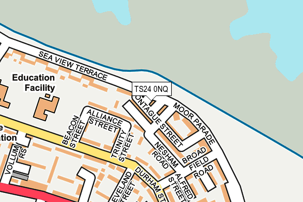 TS24 0NQ map - OS OpenMap – Local (Ordnance Survey)