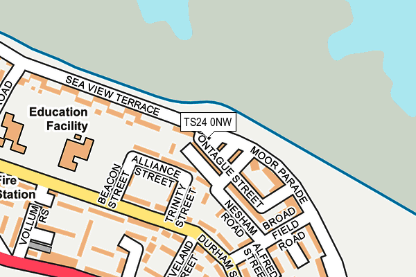 TS24 0NW map - OS OpenMap – Local (Ordnance Survey)