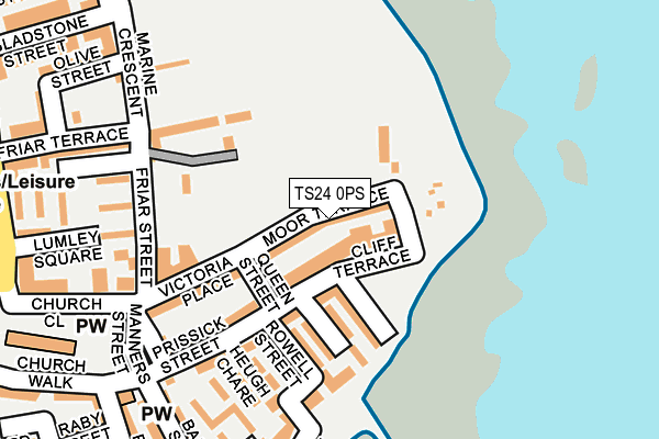 TS24 0PS map - OS OpenMap – Local (Ordnance Survey)