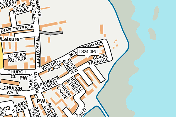 TS24 0PU map - OS OpenMap – Local (Ordnance Survey)