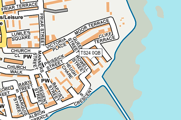 TS24 0QB map - OS OpenMap – Local (Ordnance Survey)