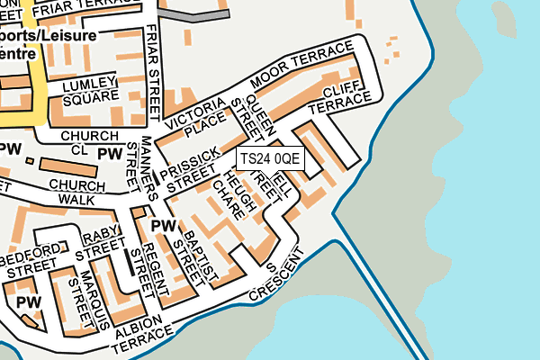 TS24 0QE map - OS OpenMap – Local (Ordnance Survey)