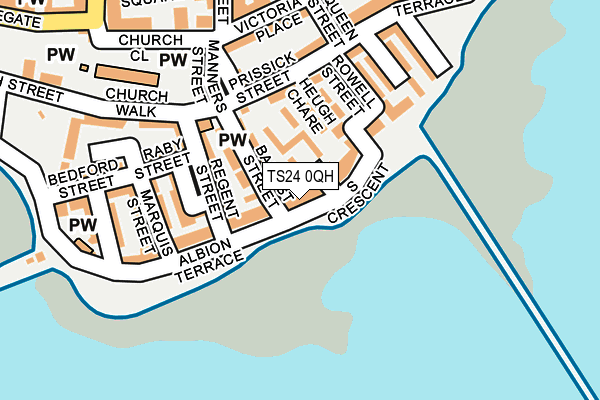 TS24 0QH map - OS OpenMap – Local (Ordnance Survey)