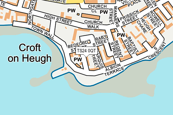 TS24 0QT map - OS OpenMap – Local (Ordnance Survey)