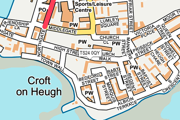 TS24 0QY map - OS OpenMap – Local (Ordnance Survey)