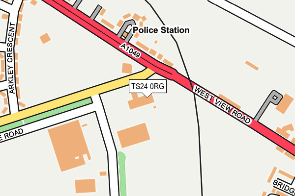 TS24 0RG map - OS OpenMap – Local (Ordnance Survey)