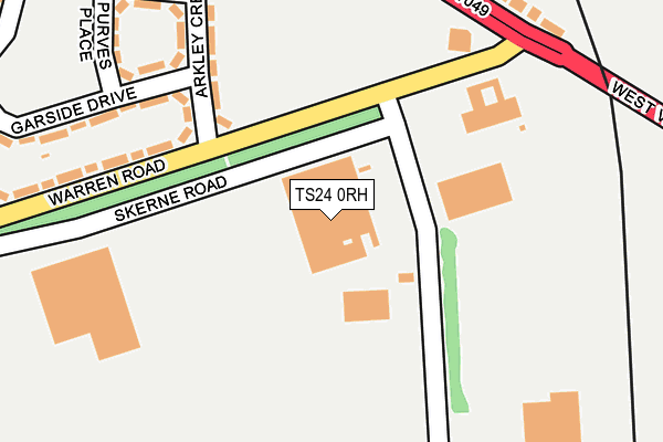 TS24 0RH map - OS OpenMap – Local (Ordnance Survey)