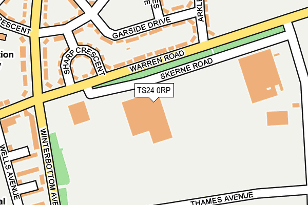 TS24 0RP map - OS OpenMap – Local (Ordnance Survey)
