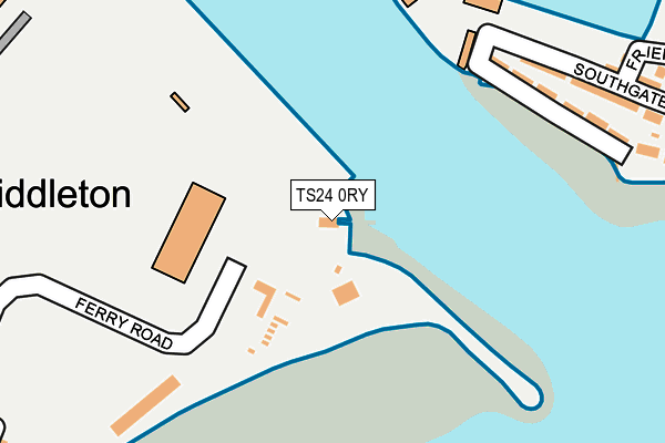TS24 0RY map - OS OpenMap – Local (Ordnance Survey)