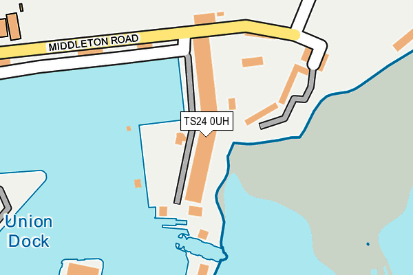 TS24 0UH map - OS OpenMap – Local (Ordnance Survey)