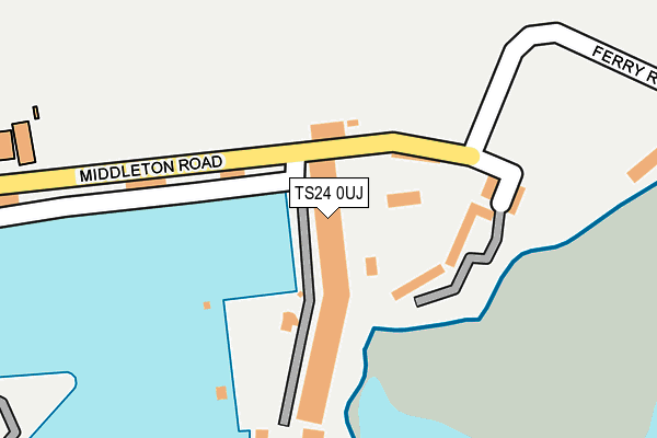 TS24 0UJ map - OS OpenMap – Local (Ordnance Survey)