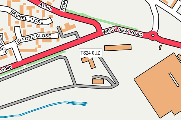 TS24 0UZ map - OS OpenMap – Local (Ordnance Survey)