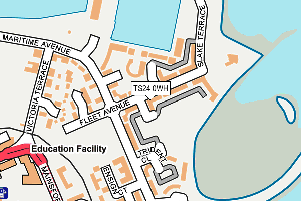 TS24 0WH map - OS OpenMap – Local (Ordnance Survey)