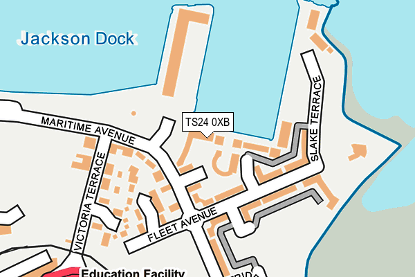 TS24 0XB map - OS OpenMap – Local (Ordnance Survey)