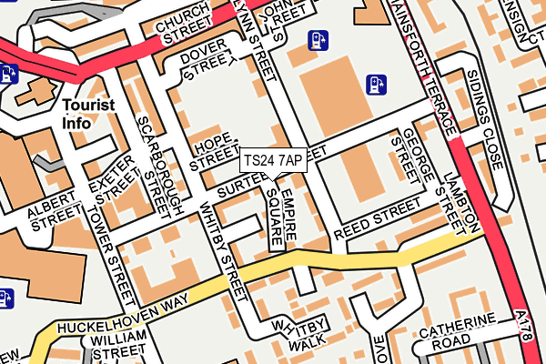 TS24 7AP map - OS OpenMap – Local (Ordnance Survey)