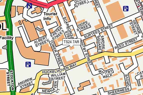 TS24 7AR map - OS OpenMap – Local (Ordnance Survey)