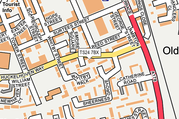 TS24 7BX map - OS OpenMap – Local (Ordnance Survey)