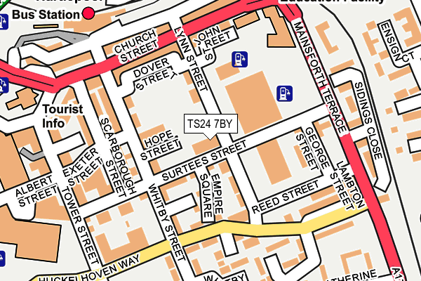 TS24 7BY map - OS OpenMap – Local (Ordnance Survey)