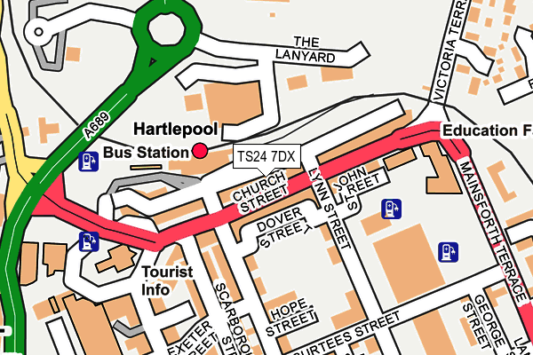 TS24 7DX map - OS OpenMap – Local (Ordnance Survey)