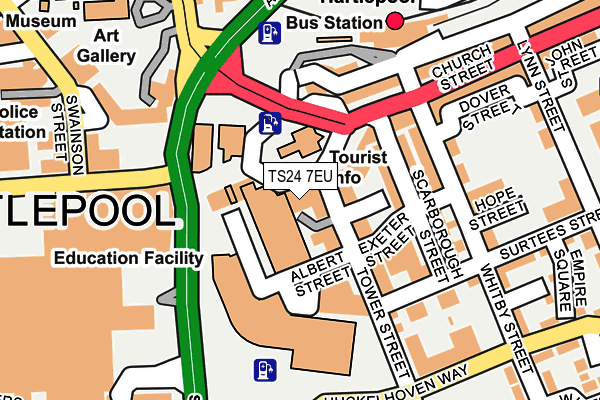 TS24 7EU map - OS OpenMap – Local (Ordnance Survey)