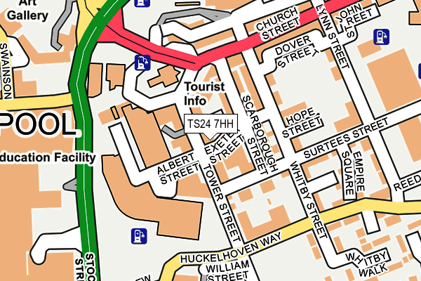 TS24 7HH map - OS OpenMap – Local (Ordnance Survey)