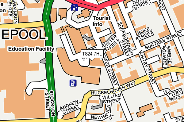 TS24 7HL map - OS OpenMap – Local (Ordnance Survey)