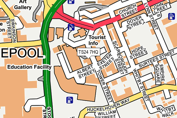 TS24 7HQ map - OS OpenMap – Local (Ordnance Survey)