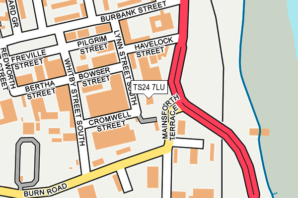 TS24 7LU map - OS OpenMap – Local (Ordnance Survey)