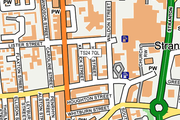TS24 7QL map - OS OpenMap – Local (Ordnance Survey)