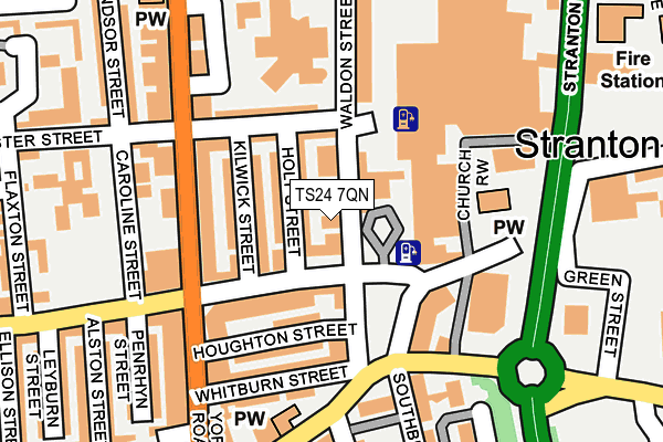 TS24 7QN map - OS OpenMap – Local (Ordnance Survey)