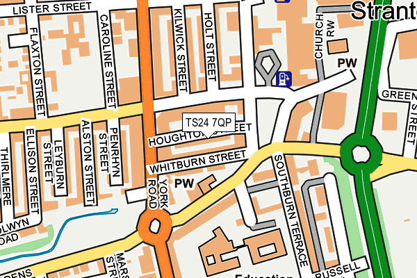 TS24 7QP map - OS OpenMap – Local (Ordnance Survey)