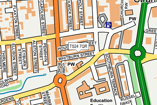 TS24 7QR map - OS OpenMap – Local (Ordnance Survey)