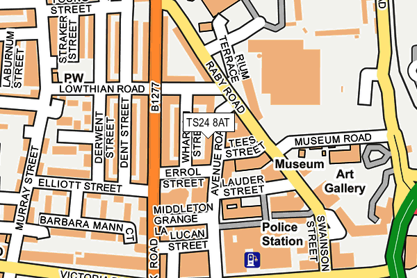 TS24 8AT map - OS OpenMap – Local (Ordnance Survey)