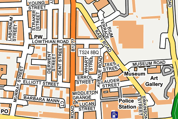 TS24 8BQ map - OS OpenMap – Local (Ordnance Survey)