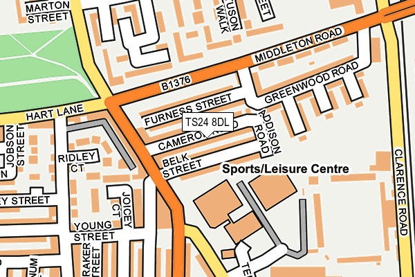 TS24 8DL map - OS OpenMap – Local (Ordnance Survey)