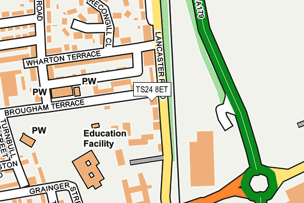 TS24 8ET map - OS OpenMap – Local (Ordnance Survey)