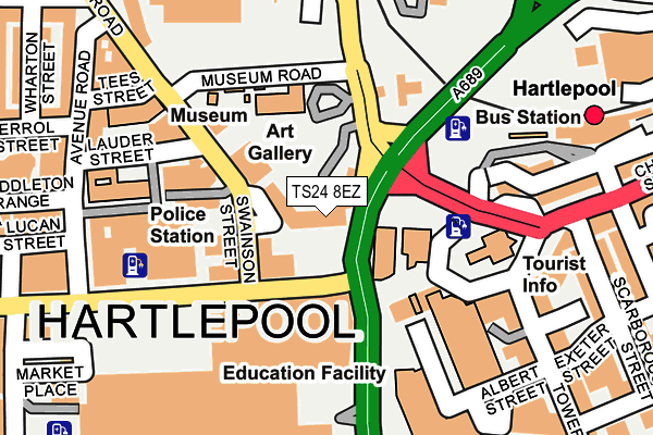 Street Map Of Hartlepool Ts24 8Ez Maps, Stats, And Open Data