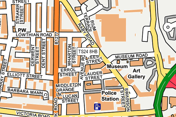 TS24 8HB map - OS OpenMap – Local (Ordnance Survey)