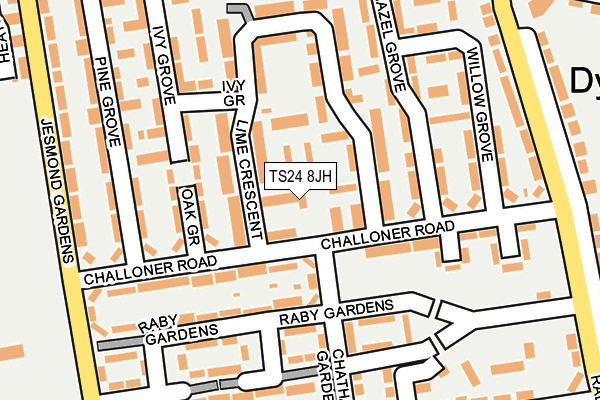 TS24 8JH map - OS OpenMap – Local (Ordnance Survey)
