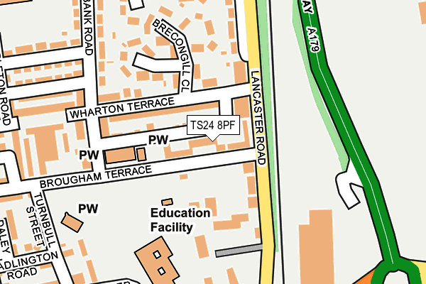 TS24 8PF map - OS OpenMap – Local (Ordnance Survey)