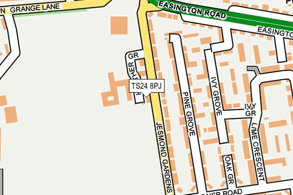 TS24 8PJ map - OS OpenMap – Local (Ordnance Survey)
