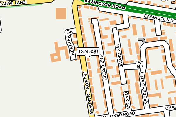 TS24 8QU map - OS OpenMap – Local (Ordnance Survey)