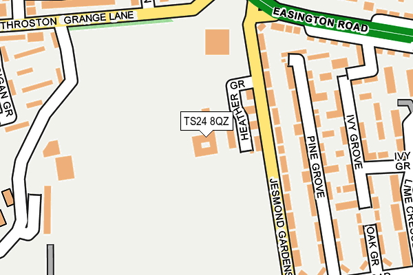 TS24 8QZ map - OS OpenMap – Local (Ordnance Survey)
